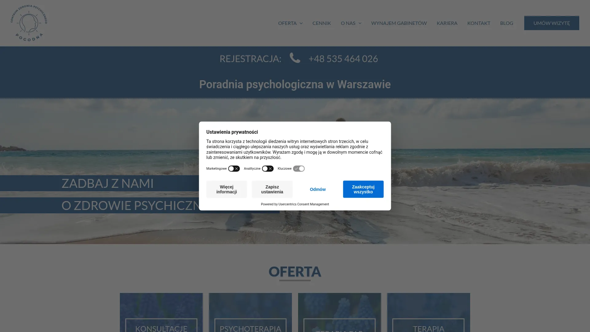 Screenshot of centrumpogodna.pl