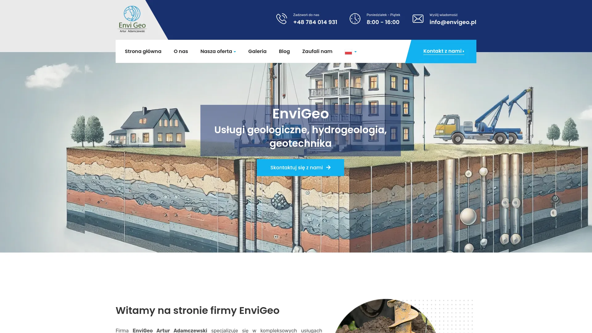 Screenshot of envigeo.pl