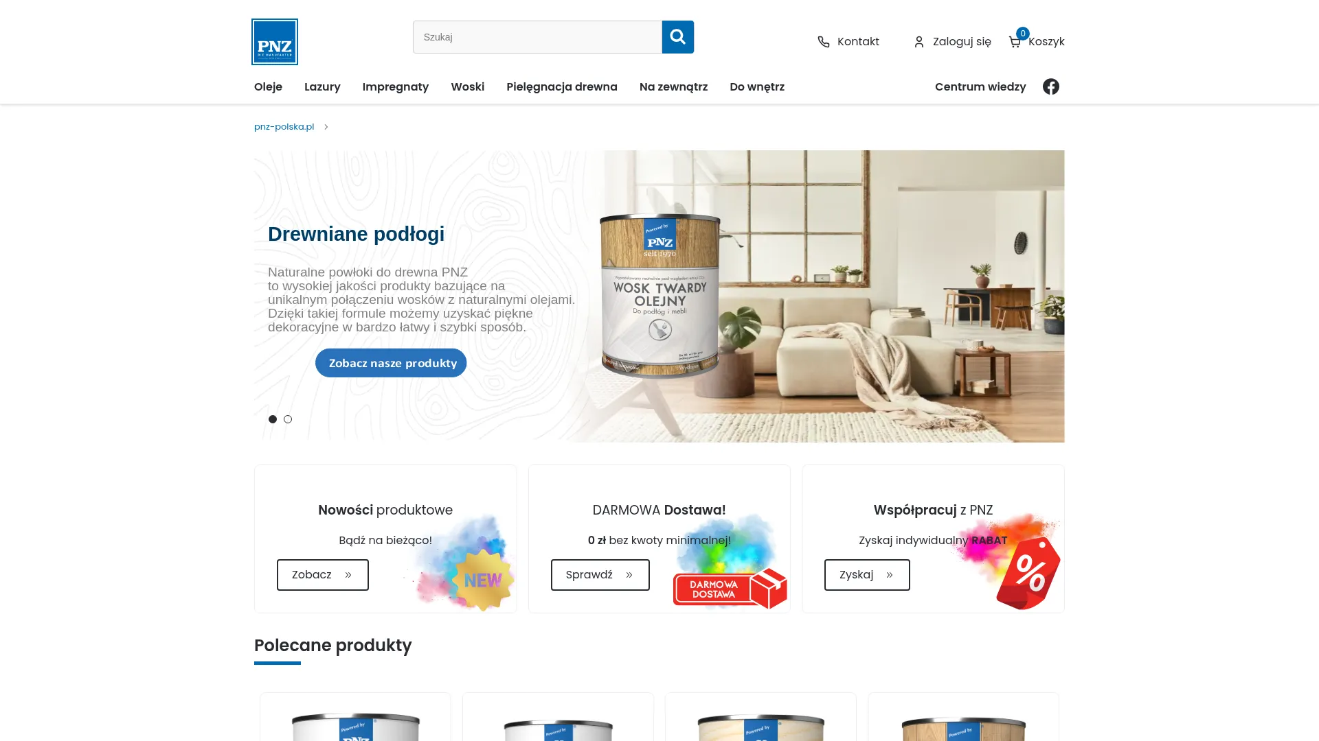 Screenshot of www.sklep.pnz-polska.pl